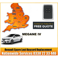 2016 Renault Megane IV, 4 Button Key Fob, Replacement, Spare, Lost, Not Locking Not Unlocking, image 
